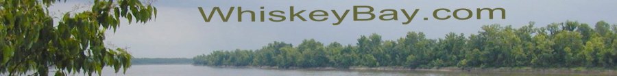 [This is a picture of Whiskey Bay, which is part of the Atchafalaya River.  This is looking north from a spot about 2 miles north of the I-10 bridge over the bay.  This picture was reversed to make it fit better with the design of this page.]